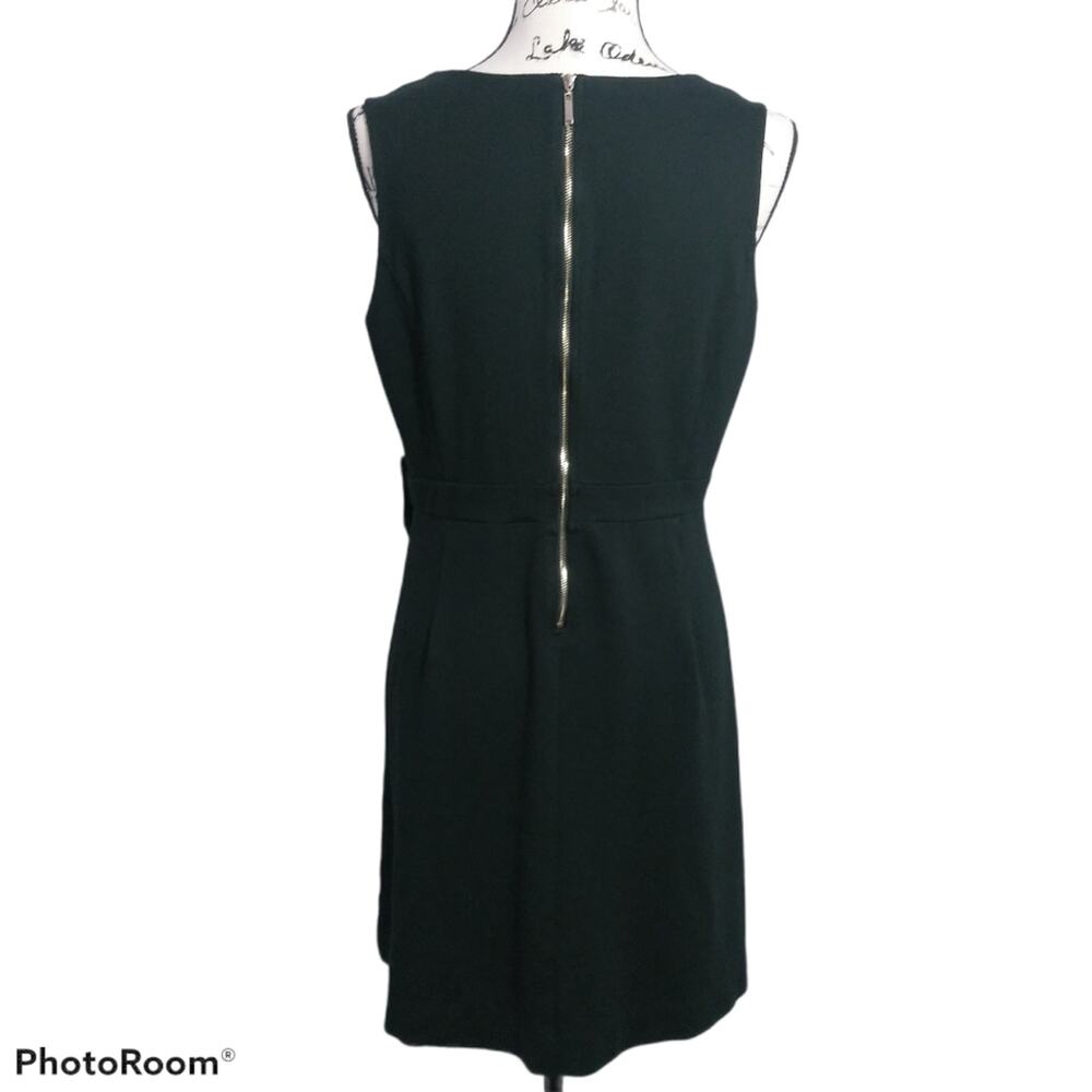 Ava By Le Tote Black Sleeveless Dress Waist Bow Cocktail LBD Size L - Picture 4 of 9